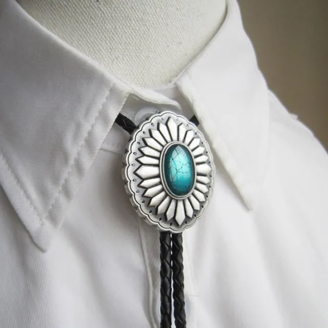 【米蘭精品】現貨+預購 Bolo tie波洛領帶(鍍古銀冷琺琅經典西部紋飾美式領帶男配件74gx34)