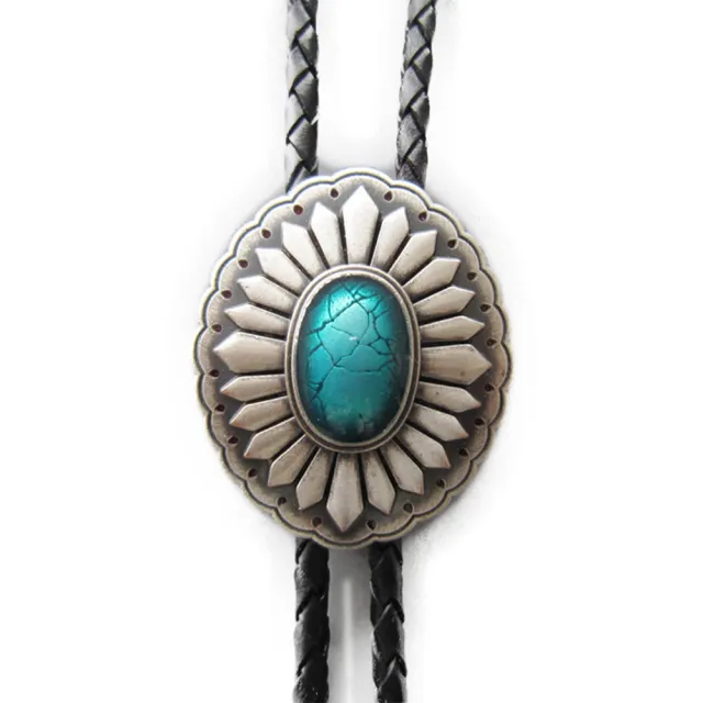 【米蘭精品】現貨+預購 Bolo tie波洛領帶(鍍古銀冷琺琅經典西部紋飾美式領帶男配件74gx34)