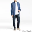 【Last Taiwan Jeans】台灣製 彈力合身直筒牛仔褲(深藍素面、中藍刷白)