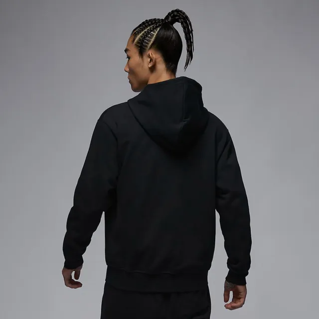 【NIKE 耐吉】外套 男款 運動連帽外套 刷毛 AS M J ESS FLC FZ HOODIE LB 黑 FQ1867-010