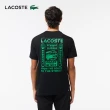 【LACOSTE】男裝-Tennis印花合身短袖T恤(黑色)