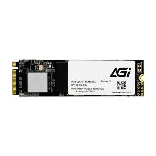 【AGI】M.2 PCIe NVMe SSD Rapidity AI298 512GB(讀寫速度達2350/1470 MB/s)