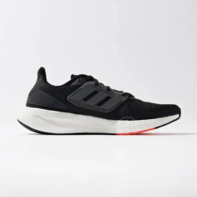 【adidas 愛迪達】Pureboost 22 男 黑橘 緩震 透氣 運動鞋 愛迪達 HQ7211(HQ7211)