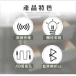 【IHouse】AI科技床頭櫃/邊櫃 觸控夜燈+無線充電+USB+藍芽喇叭(30*40*48)