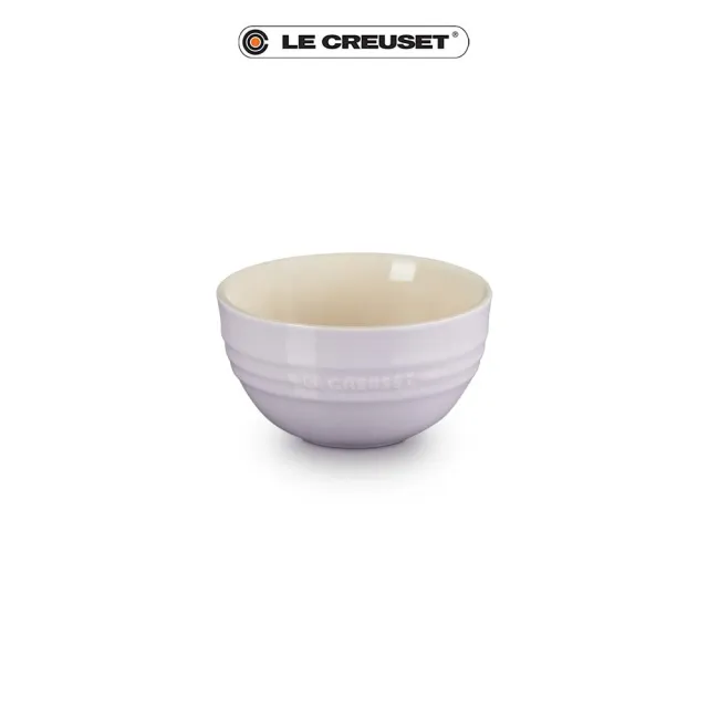 【Le Creuset】瓷器韓式飯碗350ml(薰衣草/加勒比海藍 2色選1)