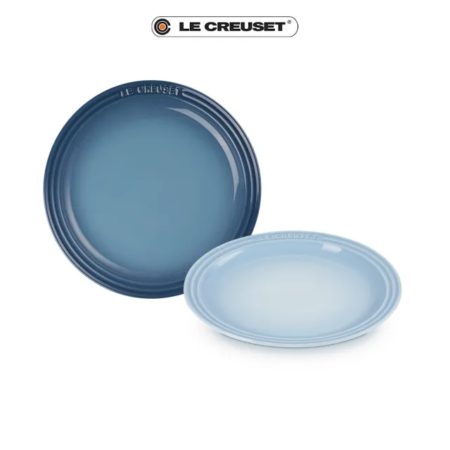 【Le Creuset】瓷器圓盤 19cm(水手藍/海岸藍 2色選1)