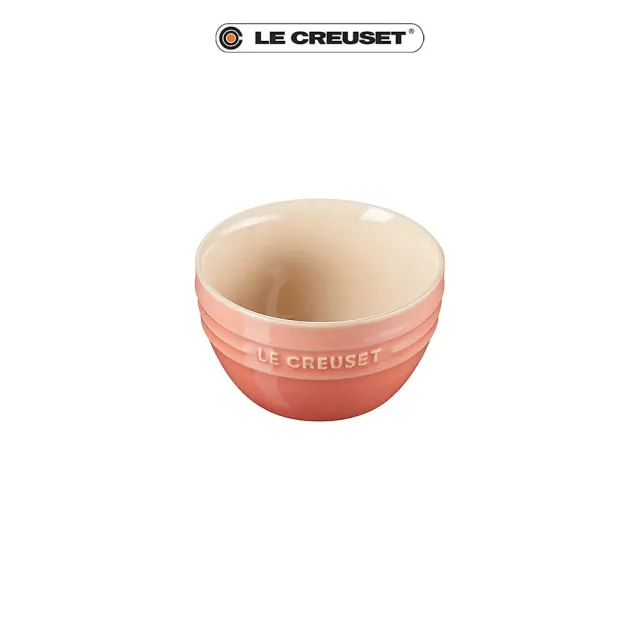 【Le Creuset】瓷器韓式飯碗10cm(鮭魚粉)