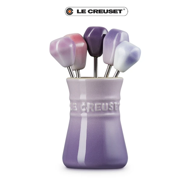 Le Creuset 瓷器早餐穀片碗16cm-4入(藍鈴紫/