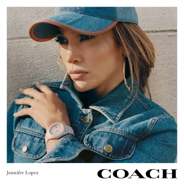 【COACH】珍妮佛羅培茲 廣告款 陶瓷女錶 99狂買節(CO14503939 / 14503939)