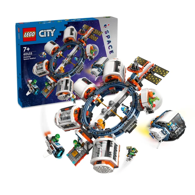 LEGO 樂高LEGO 樂高 城市系列 60433 太空站(兒童玩具 STEM科學教育)