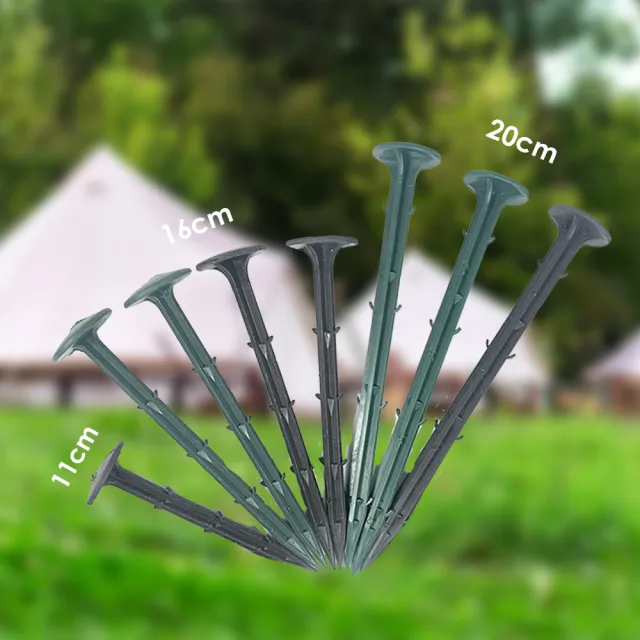 【小魚嚴選】塑膠防草布地釘11-20cm(多種規格材質可選)