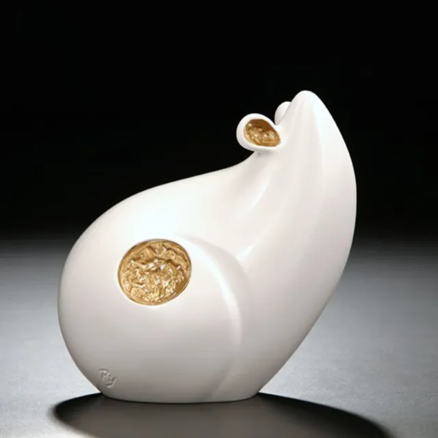 【Gallery Chuan 筌美術】進．財祿(生肖 鼠 雕塑 禮品 限量)