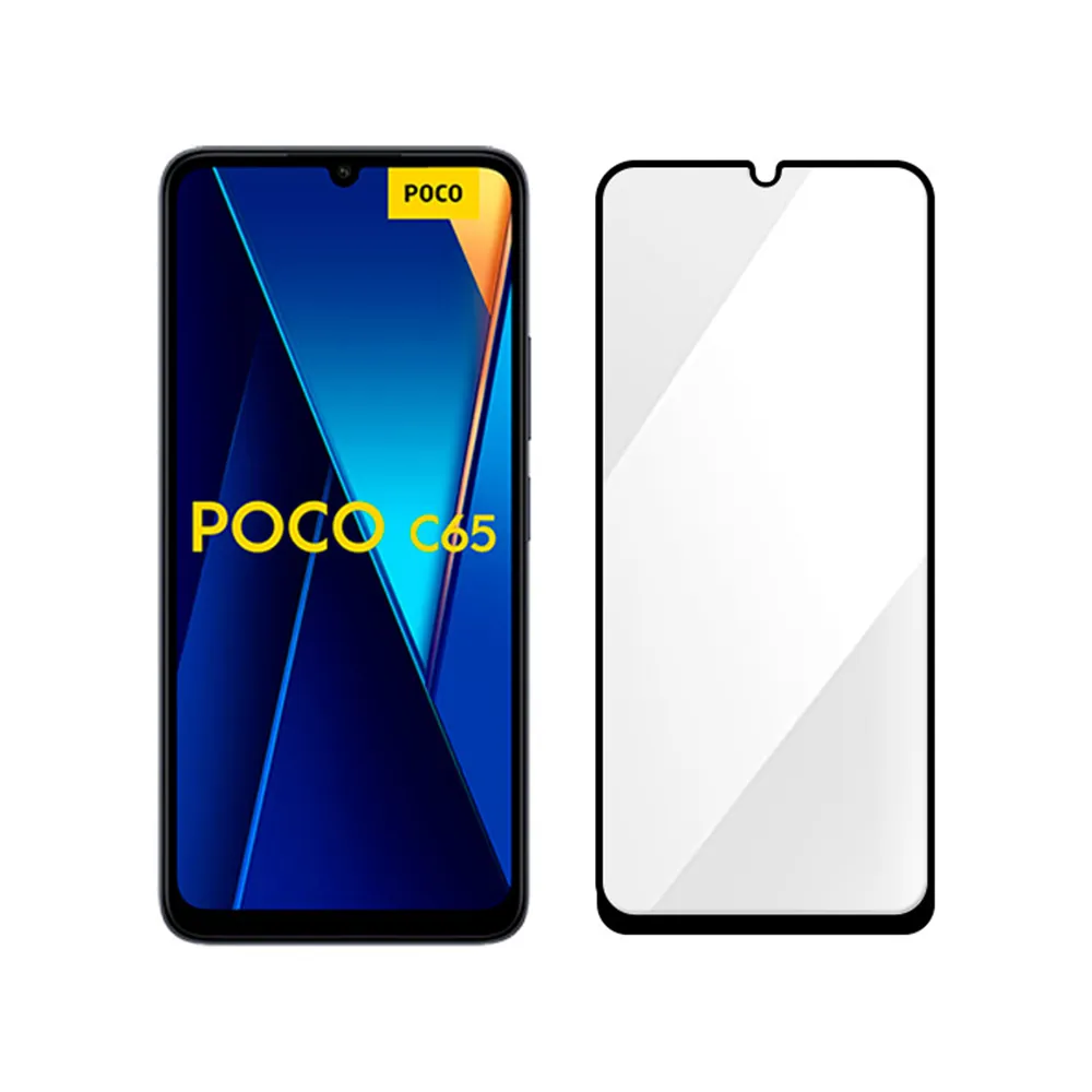 【阿柴好物】POCO C65 滿版全膠玻璃貼