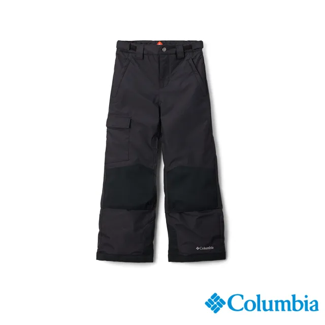 【Columbia 哥倫比亞】童款-Bugaboo™防水鋁點保暖雪褲-黑色(USY00330BK/HF)