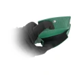 【GUCCI 古馳】金屬縫線雙G Logo牛皮雙色零錢袋短夾(黑色/綠色)