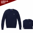 【RALPH LAUREN】RL POLO 經典圓領刺繡小馬麻花針織毛衣 上衣-女-多色組合(舒適保暖/平輸品)