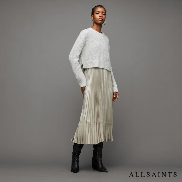 艾美時尚 雙12冬新品 中大尺碼女裝 洋裝 優雅印花荷葉袖拼