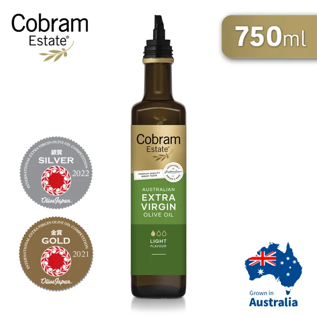 【Cobram Estate】澳洲特級初榨橄欖油750ml二入組-經典+細緻(採收日期: 2022/5)