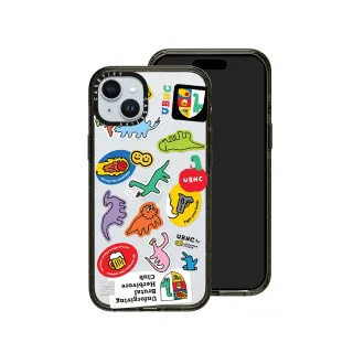 【Casetify】iPhone 15 Plus 耐衝擊保護殼-小恐龍貼紙(支援無線充電)