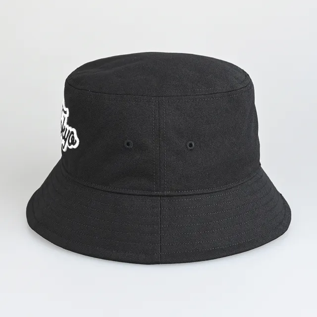 【Y-3 山本耀司】Y-3草寫字刺繡LOGO高級帆布漁夫帽(黑)