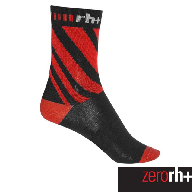 ZeroRH+ 義大利 Lab 15cm 高筒運動襪(黑/紅