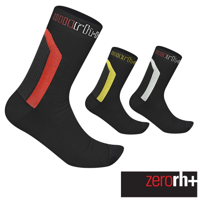 ZeroRH+ZeroRH+ 義大利AIRX高筒15CM運動襪(黑/紅、黑/白、螢光黃 ECX9132)