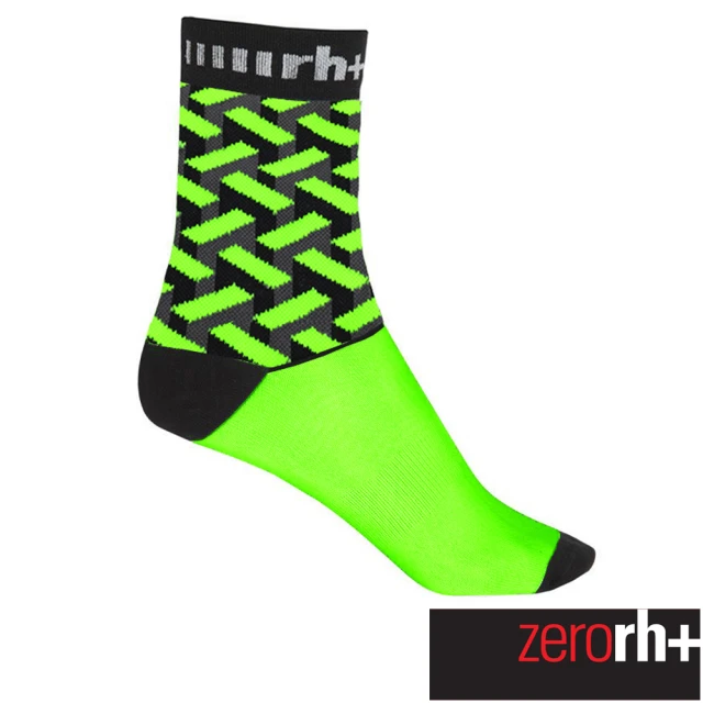 ZeroRH+ 義大利男仕專業刷毛吊帶自行車褲(螢光綠 IC