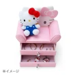【小禮堂】三麗鷗 皮質沙發造型雙層飾品盒 - 大臉款 Kitty 美樂蒂 酷洛米(平輸品)