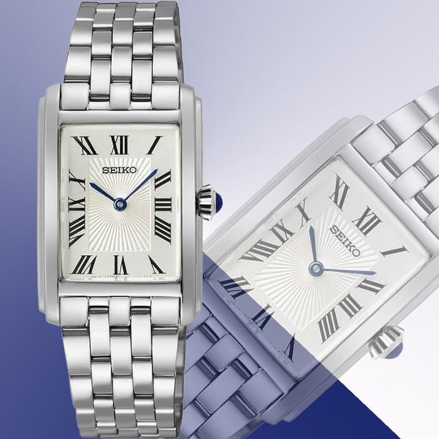 【SEIKO 精工】CS系列優雅羅馬長方形女錶 送禮 禮物 推薦(SWR083P1/4N30-00M0S)