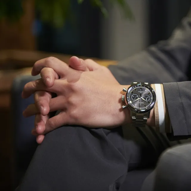 【SEIKO 精工】PROSPEX系列 SPEEDTIMER 熊貓 計時機械腕錶 禮物推薦 畢業禮物(SRQ037J1/8R46-00B0D)