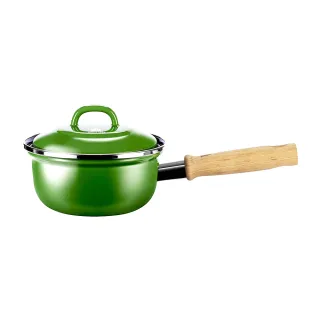【BK】碳鋼琺瑯鍋 16公分 單柄鍋 綠-德國製