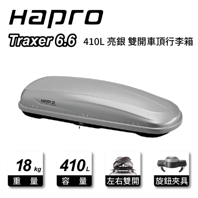 Hapro Traxer 8.6 530L 亮白 雙開車頂行