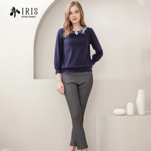 IRIS 艾莉詩 冬季感毛球棉質上衣-2色(36953)