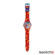 【SWATCH】辛普森家族聯名錶系列手錶 WONDROUS WINTER WONDERLAND 耶誕錶 紅 Simpsons 瑞士錶 錶(41mm)