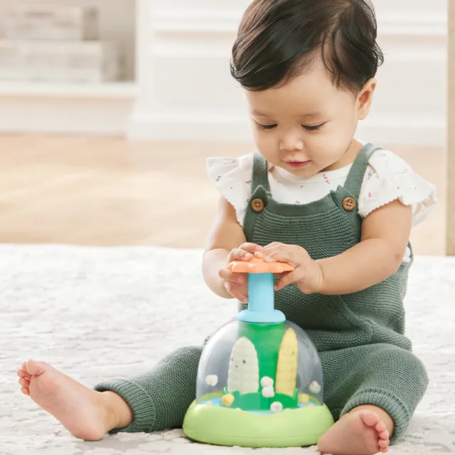 【Skip Hop】官方總代理 Farmstand瘋狂爆米花(嬰兒玩具 兒童玩具 感官遊戲 感官玩具)