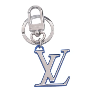 【Louis Vuitton 路易威登】M63601經典Porte Cles字母標誌造型吊飾/鑰匙圈(藍色)