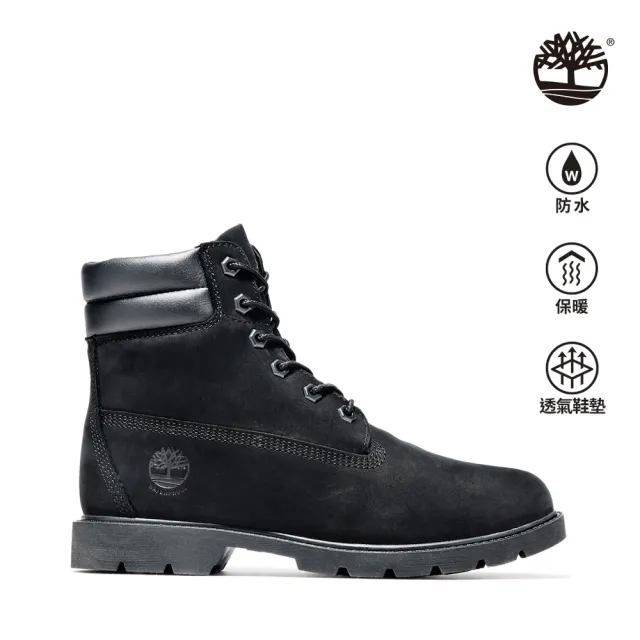 【Timberland】女款黑色防水六吋靴(A156S001)