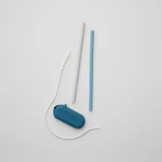 【美國GIR】頂級白金矽膠吸管組2入組-標準吸管/環保吸管/鉑金矽膠/可攜式/軟吸管/可收納(顏色任選)