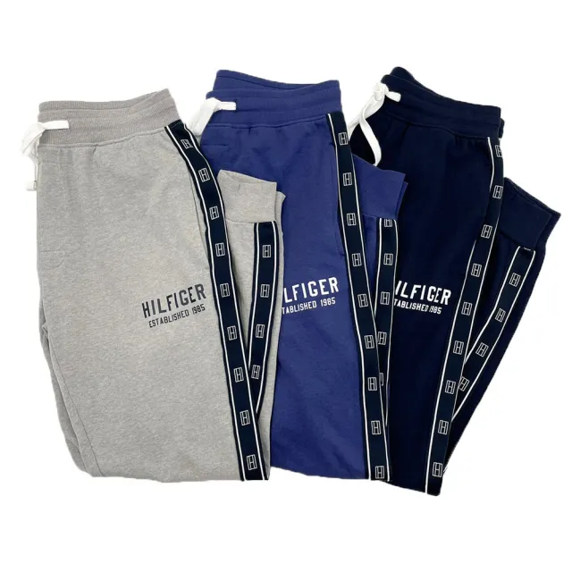 【Tommy Hilfiger】串標 棉長褲 湯米 長褲 鬆緊 無刷毛 束口褲 平輸品(棉長褲9039EZ4)