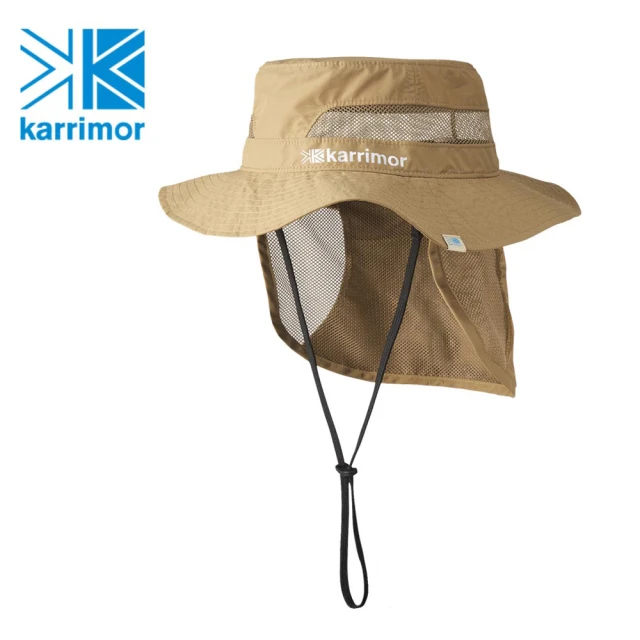 Karrimor 日本製 原廠貨 中性 sudare hat 透氣圓盤遮陽帽/運動/生活/旅行 米黃