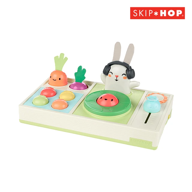 【Skip Hop】Farmstand聲光DJ控盤組(聲光音樂 感統玩具 手眼協調 嬰兒玩具)