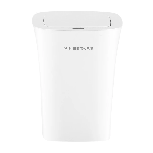 NINESTARS 智能法式純白防水感應垃圾桶10L(福利品
