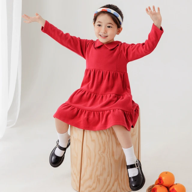 橘魔法 英倫斜紋毛尼長袖外套+百褶裙(套裝 外套 裙子 短裙