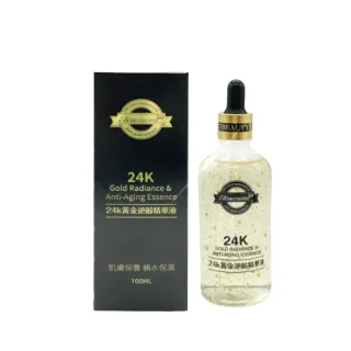 【Elizecosmo】24K黃金 逆齡精華液 100mL(高效的醫美修護+奢華金箔抗老)