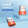 【998】6A快充USB3.0轉Type-C 轉接頭(PD數據線轉接頭 / 快充 / 手機 / 電腦 / 音頻)