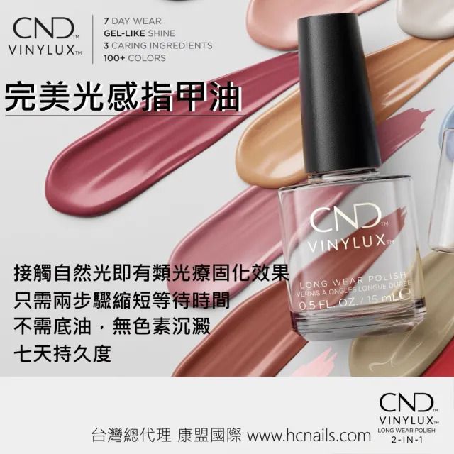 【CND】VINYLUX 完美光感指甲油 野性浪漫系列 15ml(類光療/美甲)