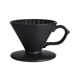 【Tiamo】手作陶瓷濾杯V01 - 黑色(HG5539BK)