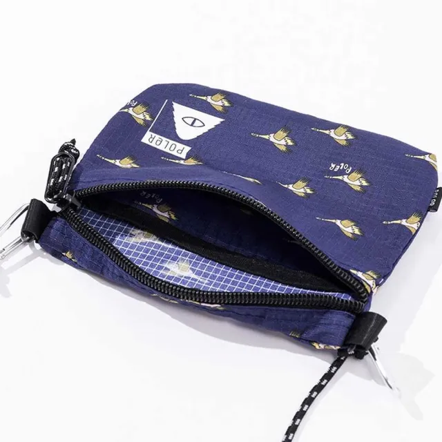 【POLER STUFF】日本限定 STUFFABLE POUCH  2023新版輕便袋收納包(印花藍)