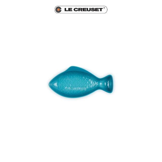 Le Creuset 瓷器鮮魚盤-小(加勒比海藍)