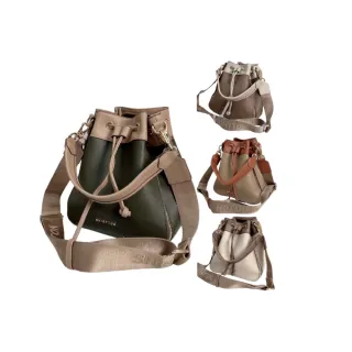 【SHINYTON】110029混搭水桶包小款側背包、斜背包、水桶包、手提包、肩背包、束口包